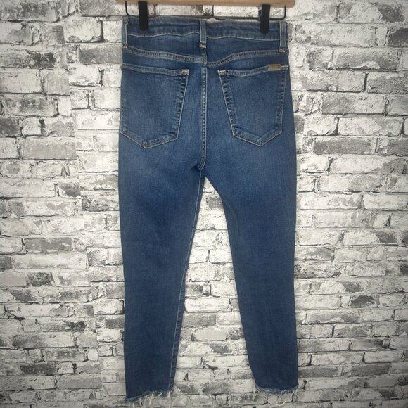 EUC Joes Jeans "FLAWLESS THE CHARLIE" High Rise Skinny Crop Blue Jeans Size 26W - Picture 8 of 16